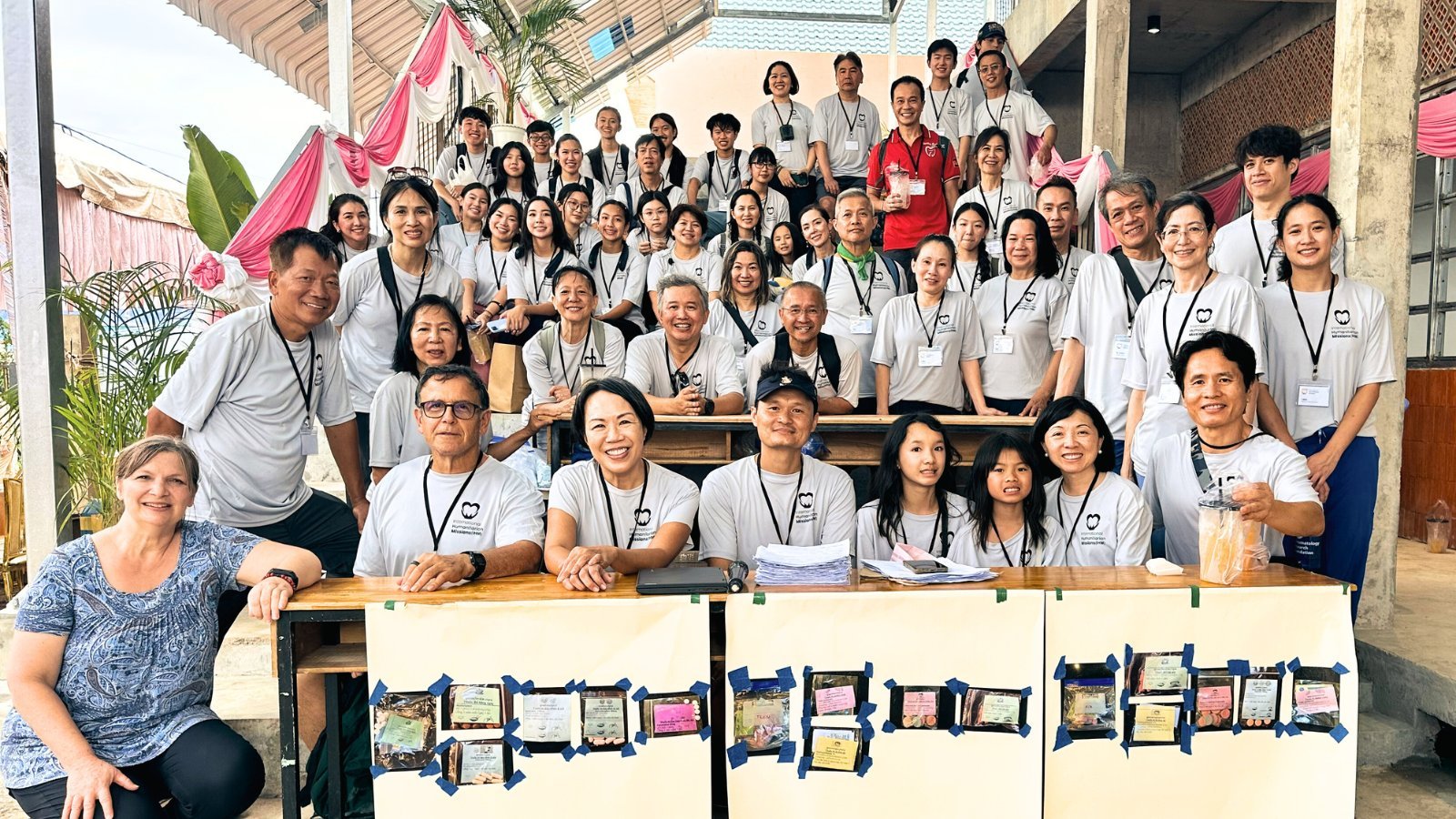 The IHM 2025 Cambodia Medical Mission team gathered at the Sharon Botkin Family Center