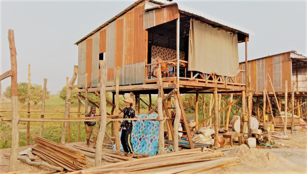 building a house made of wood